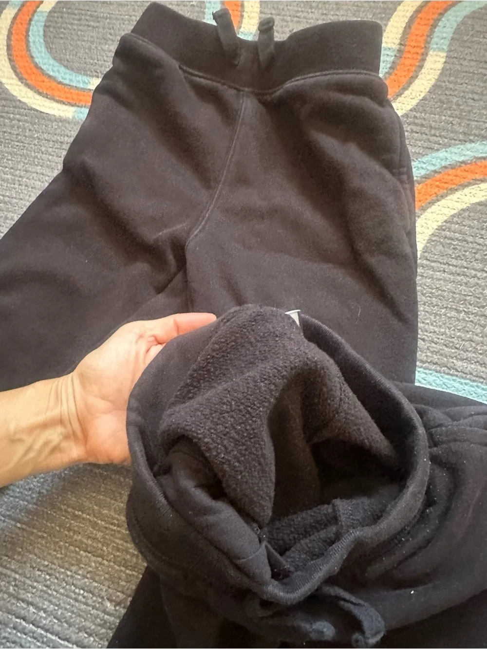 Kids Thick Black Jogger Pants - Pack of 2